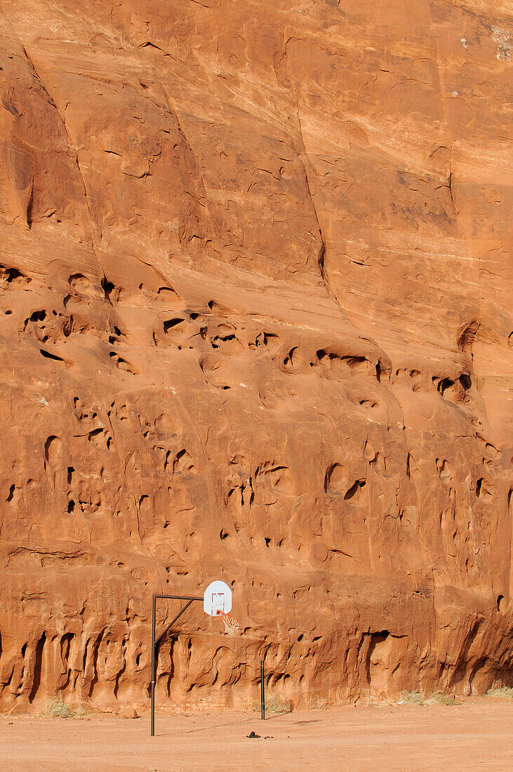 Basketball field at Slickrock Trail, Moab, Utah, USA