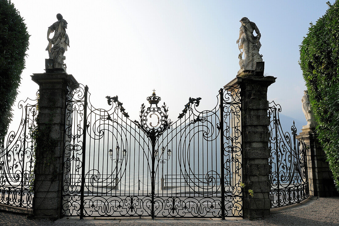 Portal, Villa Carlotta, Tremezzo, Lake Como, Lombardy, Italy