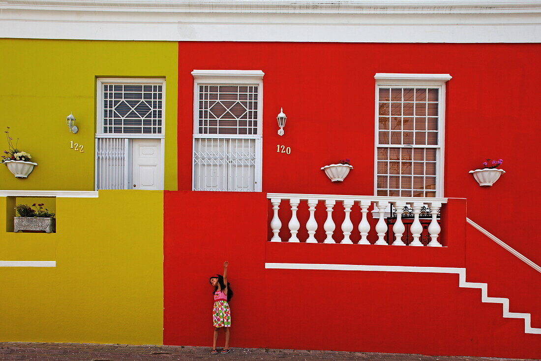 Colourful houses in the malaian quarter, Capetown, Western Cape, RSA, South Africa, Africa