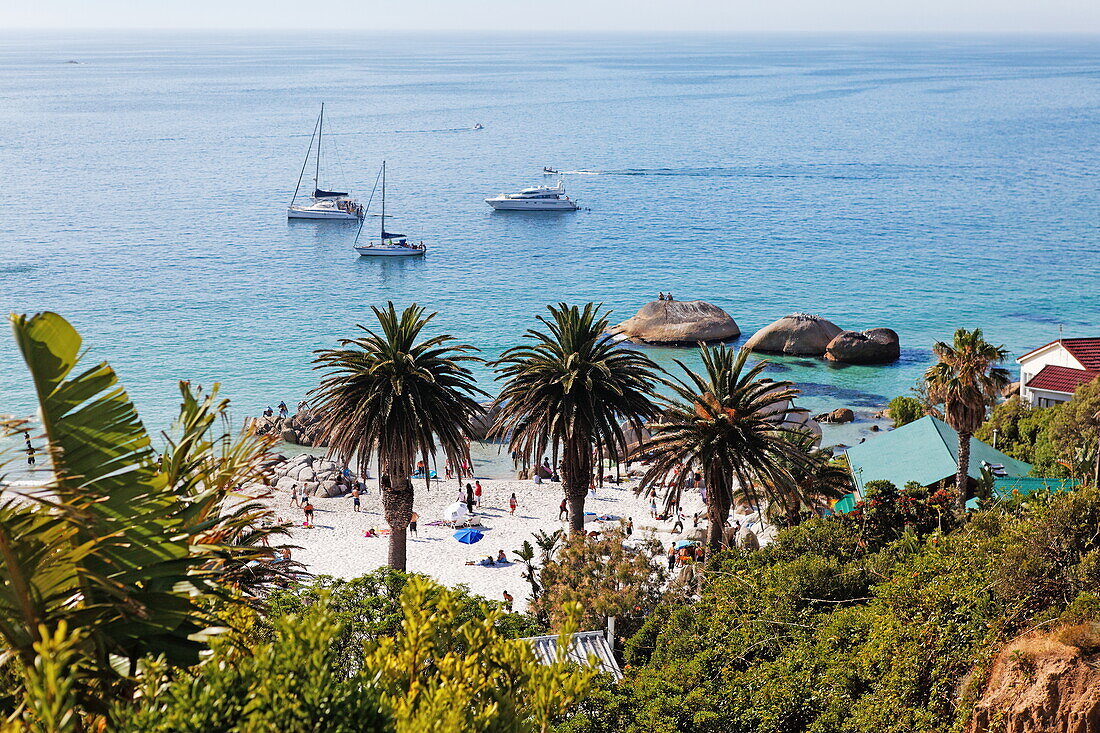 Coastal landscape and beach, Clifton, Capetown, Western Cape, RSA, South Africa, Africa