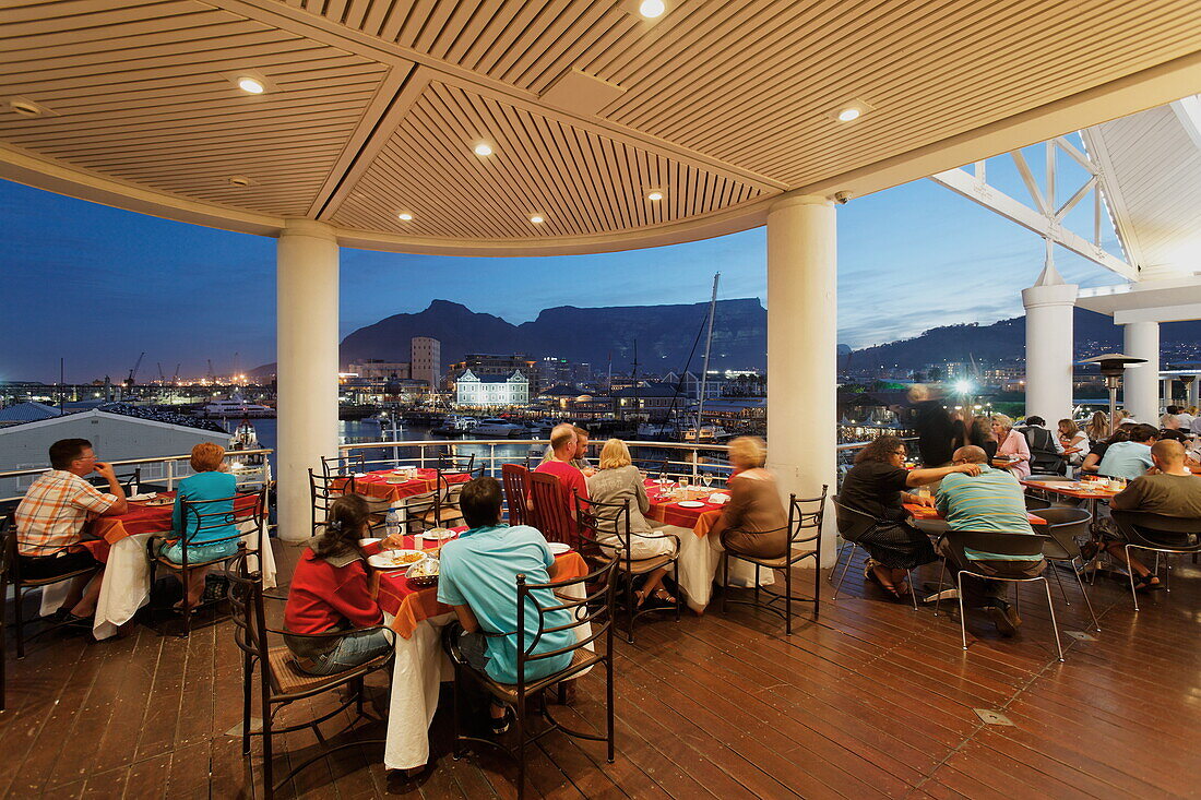 Restaurant in der Victoria and Alfred Waterfront, Kapstadt, West-Kap, RSA, Südafrika, Afrika