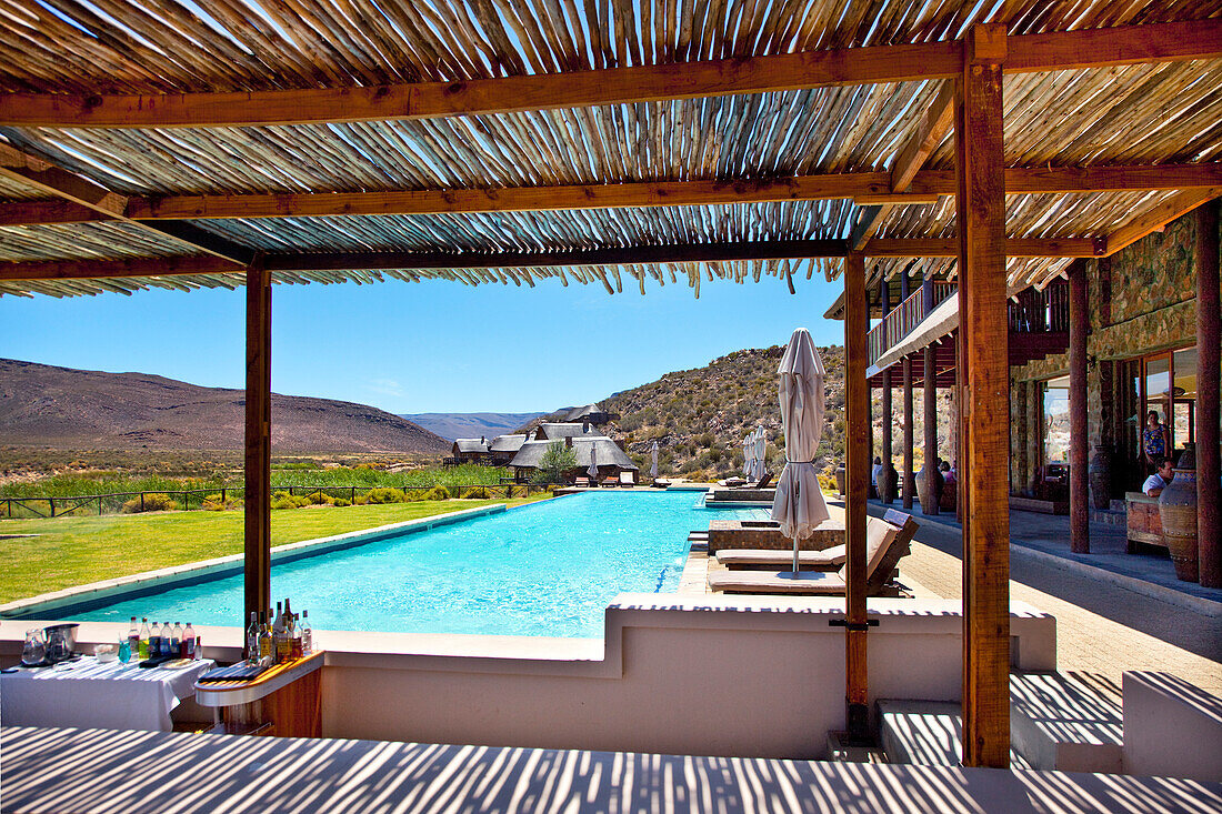 Pool, Aquila Lodge, Kapstadt, Western Cape, Südafrika, Afrika
