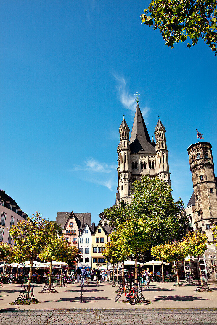 Kirche Groß St. Martin, Köln, Nordrhein-Westfalen, Deutschland