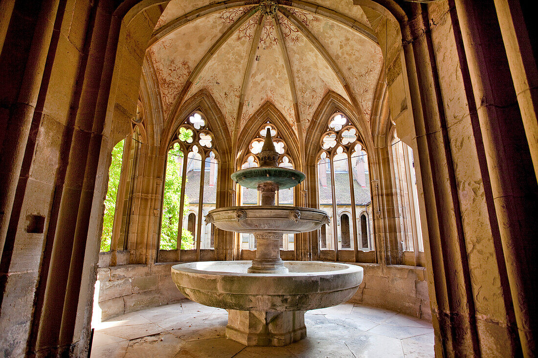 Lavatorium, cloister, Cistercian monastery, Maulbronn, Baden-Wuerttemberg, Germany, Europe