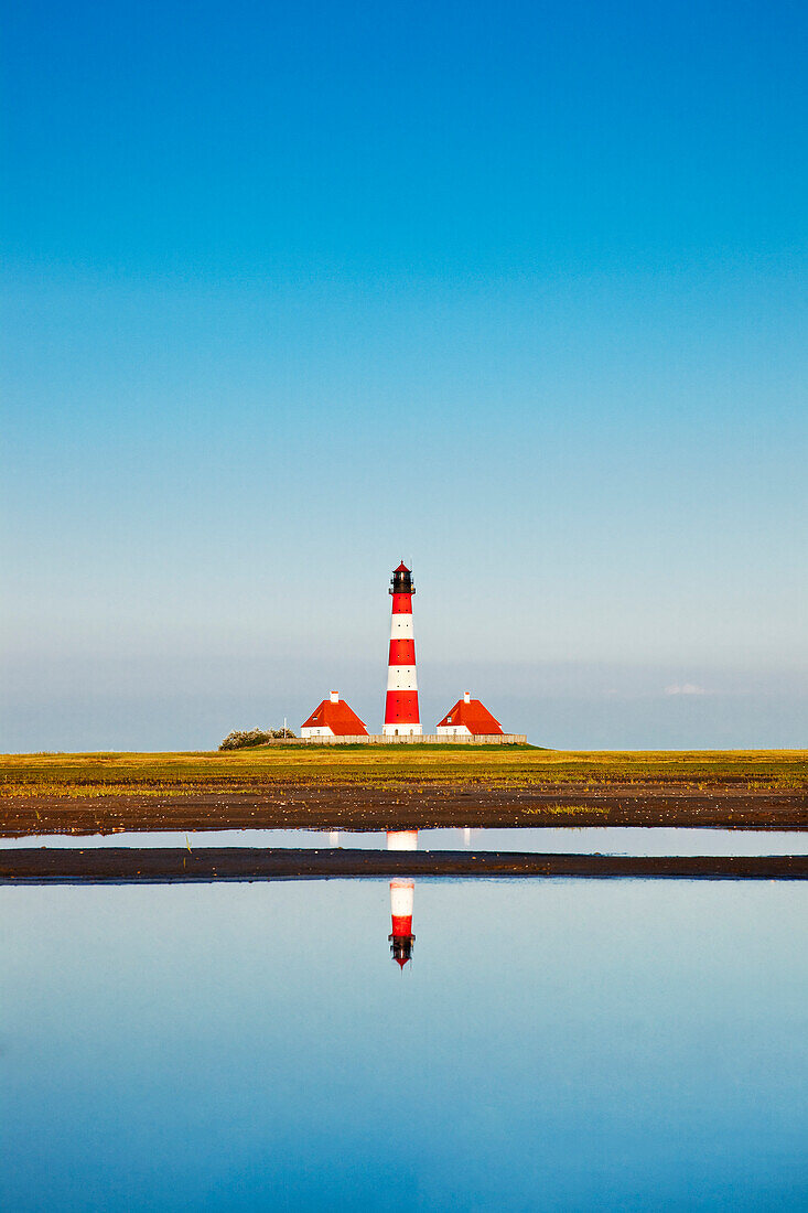 Westerheversand Lighthouse, Westerhever, Schleswig-Holstein, Germany