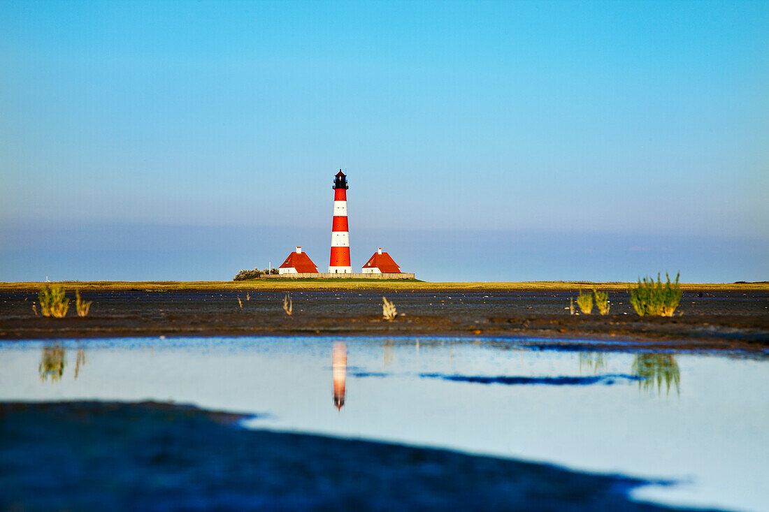 Westerheversand Lighthouse, Westerhever, Schleswig-Holstein, Germany