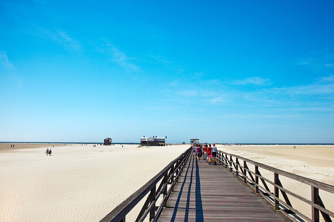 Pier, St. Peter-Ording, Schleswig-Holstein, Germany