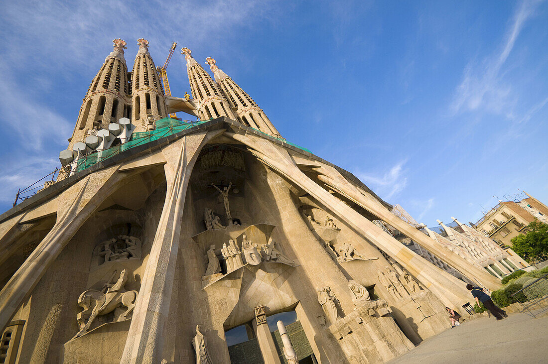Spain,  Catalunia Catalunya,  Barcelona,  Temple Expiatori de la Sagrada Familia,  Passion Facade