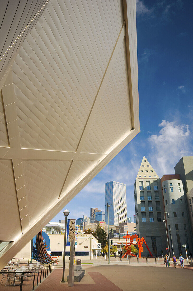 USA,  Colorado,  Denver,  Denver Art Museum,  Hamilton Building by Daniel Libeskind