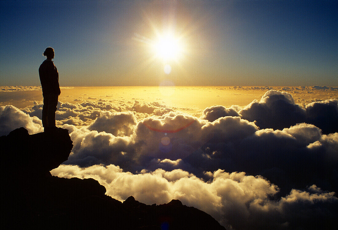 View from summit of Mt Egmont Egmont National Park New Zealand