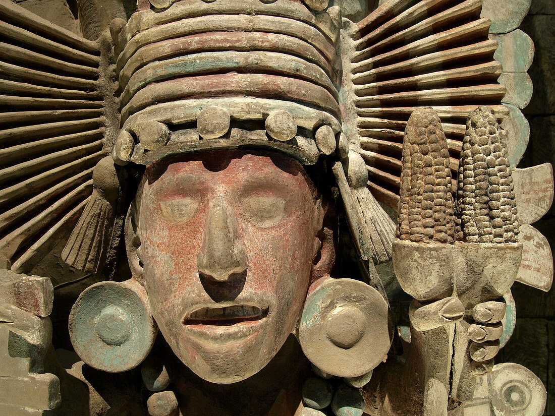 Aztec personage. Museo Nacional de Antropologia. Ciudad de Mexico
