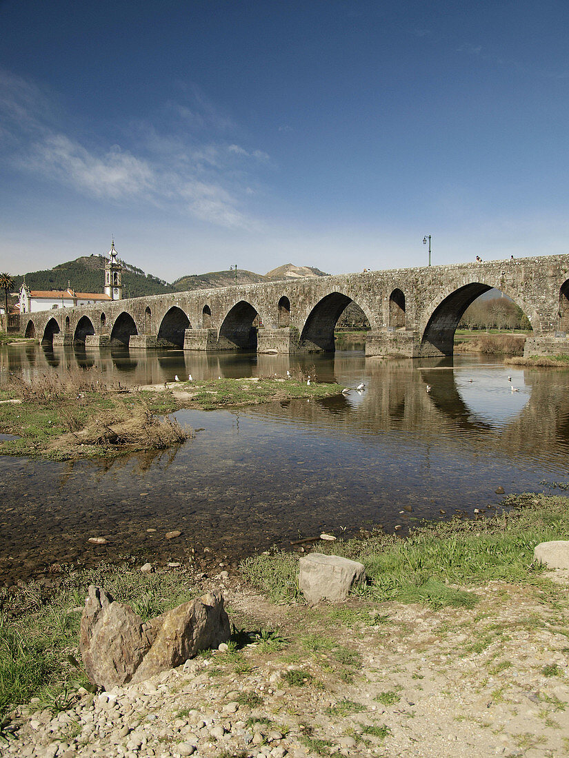 Puente romano. Ponte de Lima. Portugal.