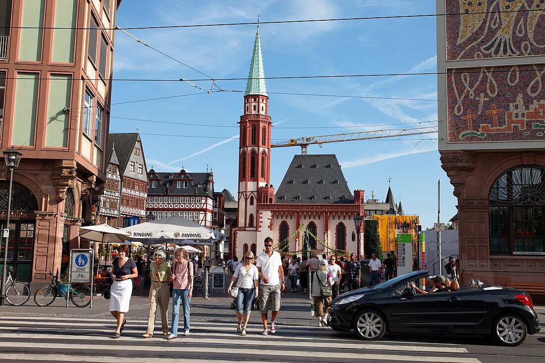 Nikolaikirche, Römerberg, Frankfurt am Main, Hessen, Deutschland