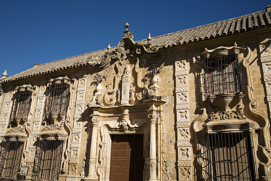 Façade of the Cilla del Cabildo Colegial,  Osuna. Sevilla province,  Andalucia,  Spain