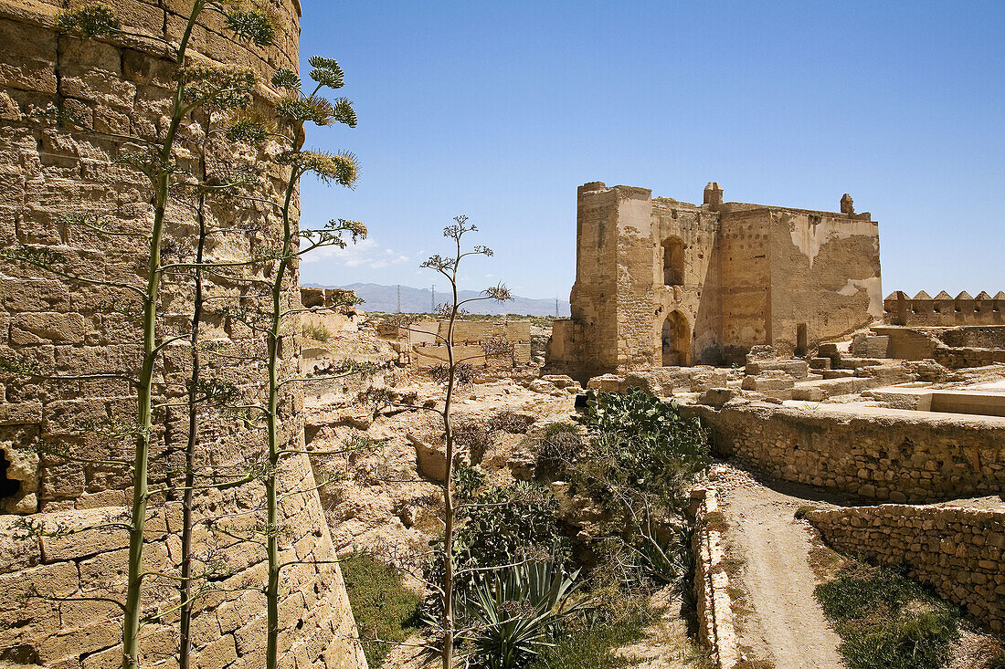 Torre de la Odalisca,  ´Alcazaba´ monumental complex,  Almeria. Andalucia,  Spain