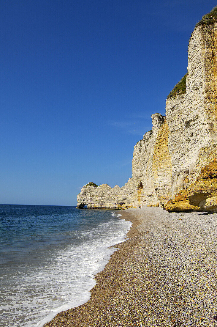 Porte d´Amont cliff,  Etretat. Seine-Maritime,  Haute-Normandie,  France