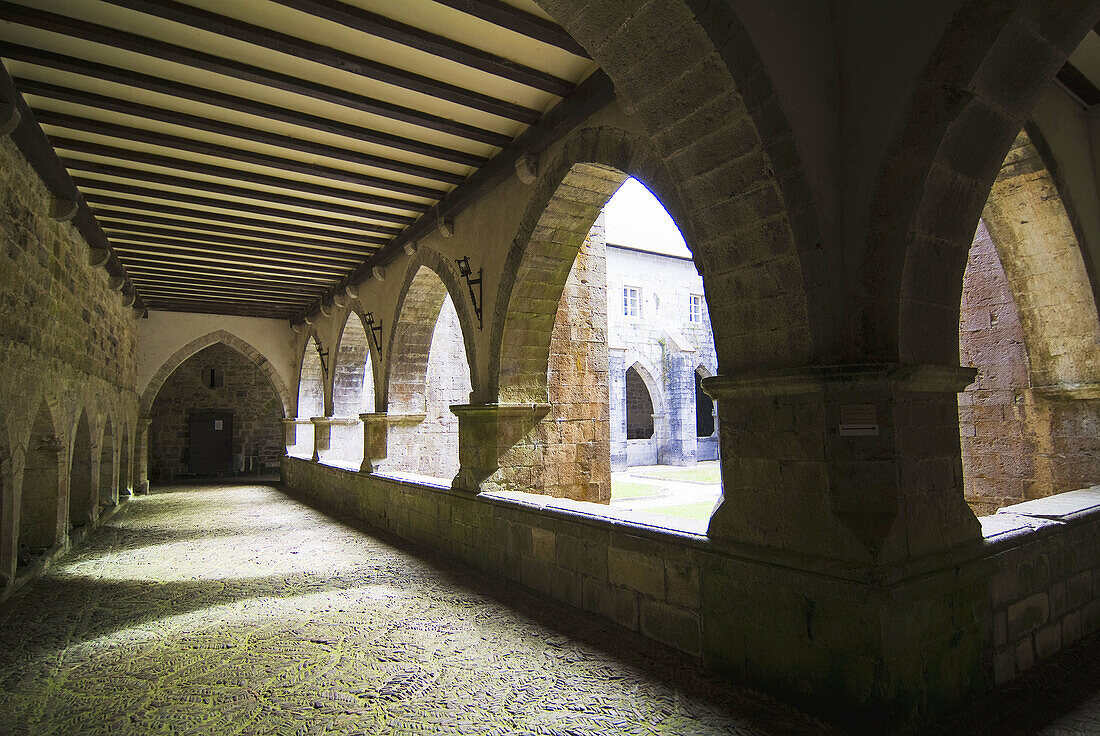 Cloister of the Church of Roncesvalles,  Navarra,  Spain