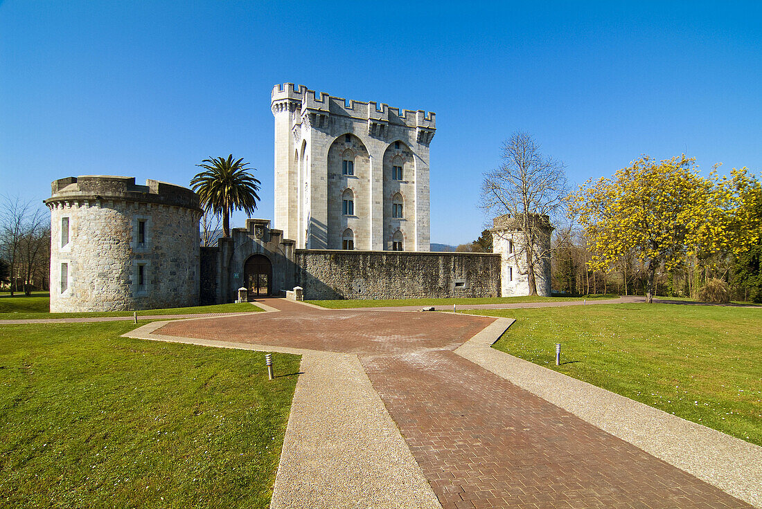 Castle Arteaga in Gautegiz Arteaga. Biscay. Spain. Currently use hotel