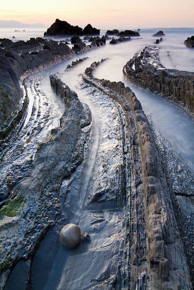 Sunset Beach Barrika. Biscay. Spain