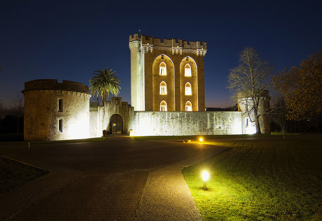 Castle Arteaga in Gautegiz Arteaga. Biscay. Basque Country. Spain. Currently use hotel