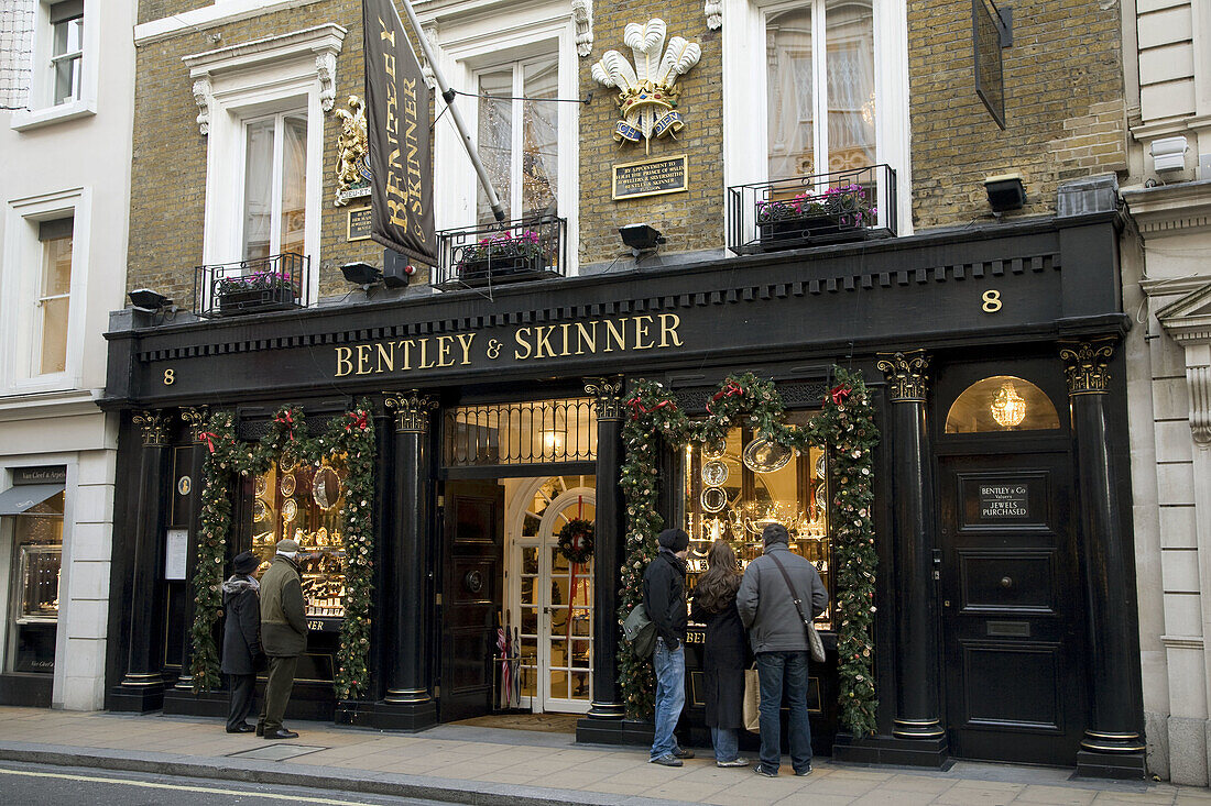 Bentley and Skinner Shop,  New Bond Street,  London,  UK