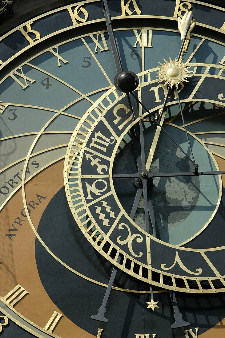Prague Czech Republic,  the clock of the Staromestske Radnice