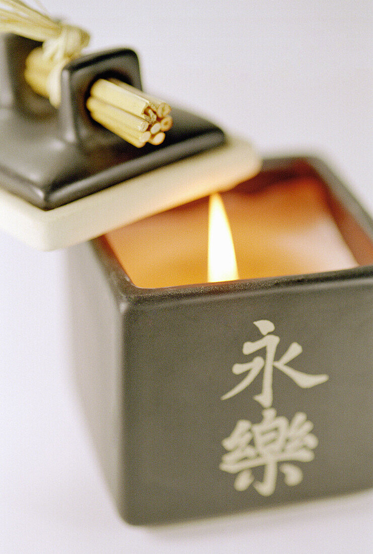Close_up of a Lit Candle