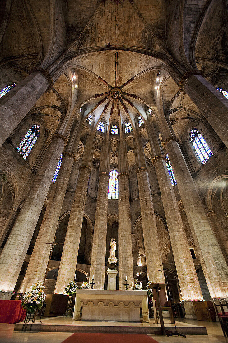 Santa Maria del Mar.  Barcelona. Catalonia,  Spain