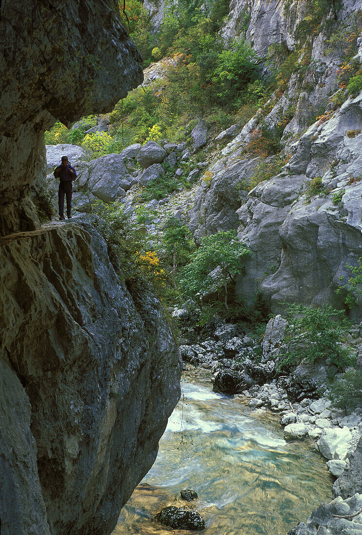 Sentier de l´Imbut,  Verdon Gorge. Alpes-de-Haute-Provence,  France