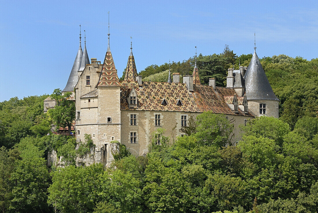 Castle of La Rochepot,  12-15th century,  Cotes d´Or,  France