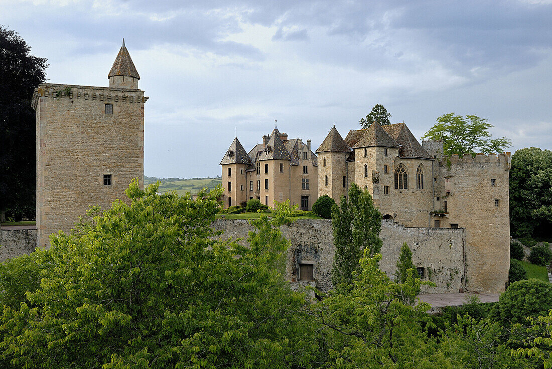 Castle of Couches,  Saone et Loire,  France