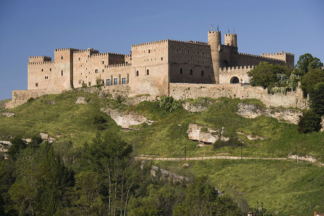 Castillo de los Obispos,  actual Parador de Turismo Siguenza,  provincia de Guadalajara,  Castilla la Mancha,  Spain Camino del Cid