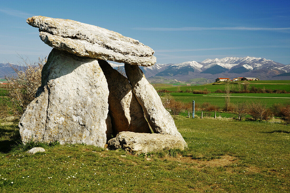Dolmen of Sorginetxe. Alava,  Basque Country,  Spain