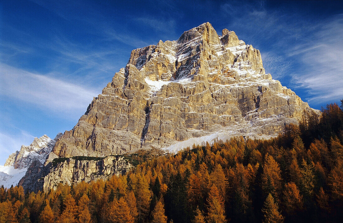 Mount Pelmo (3168 m),  Forcella Staulanza (1773 m),  Dolomites,  Italy