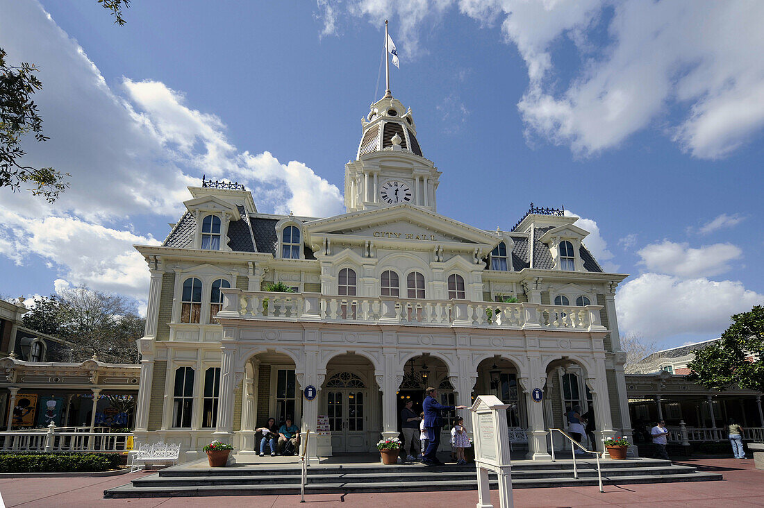 City Hall at Walt Disney Magic Kingdom Theme Park Orlando Florida Central