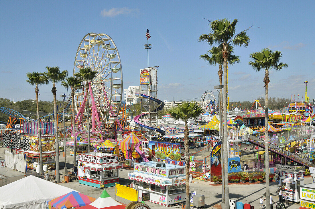 Midway at Florida State Fairgrounds fairTampa