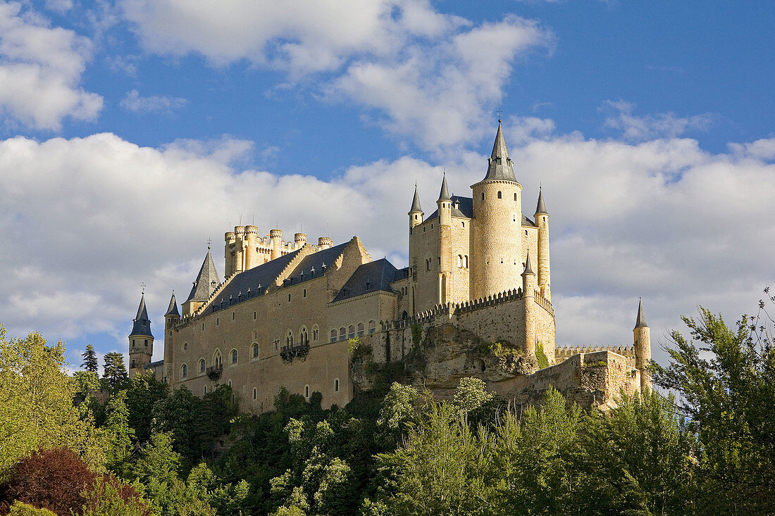 Alcazar fortress,  Segovia. Castilla-Leon,  Spain