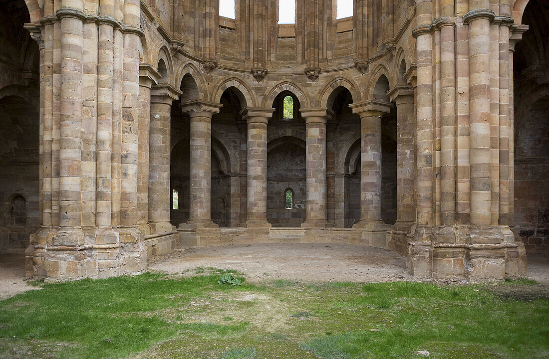 Monastery of Santa Maria de Moreruela,  ruins of Cistercian abbey near Granja de Moreruela. Zamora province,  Castilla-Leon,  Spain
