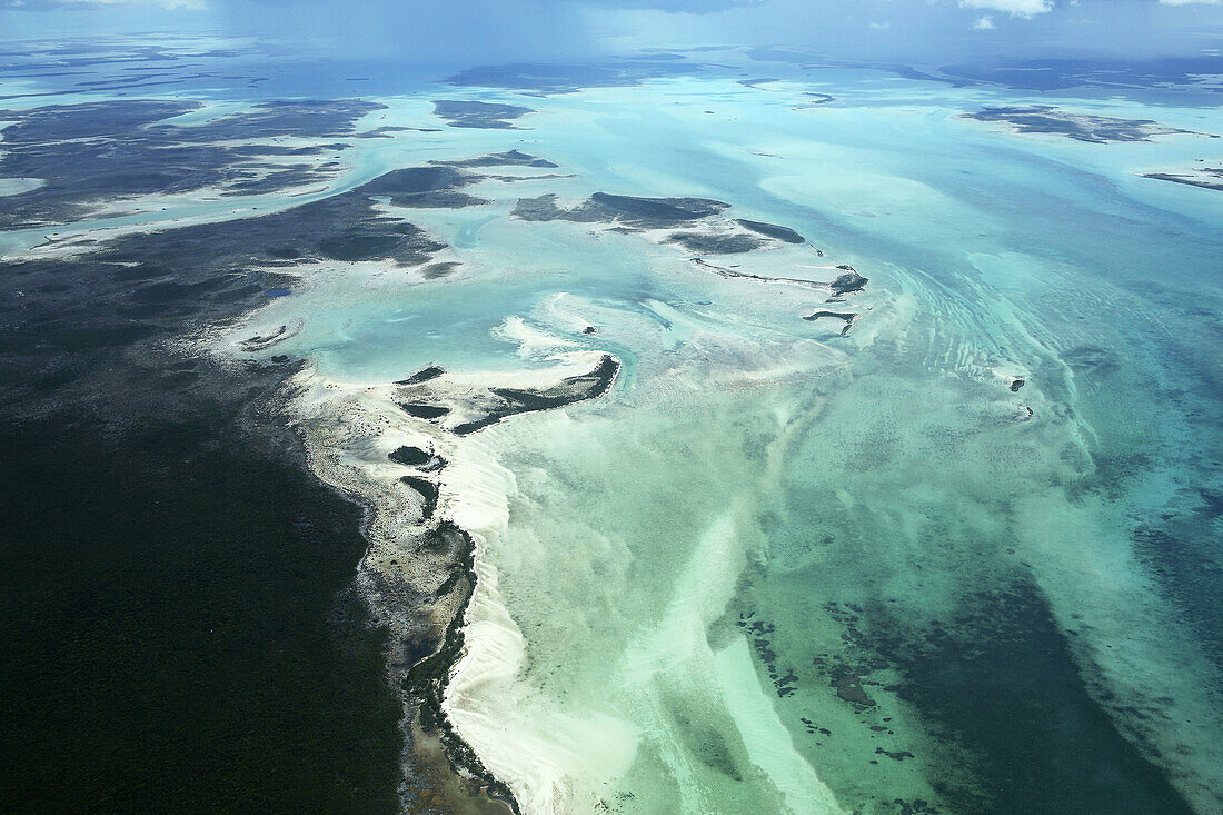 Bahamas Andros Island Aerial View