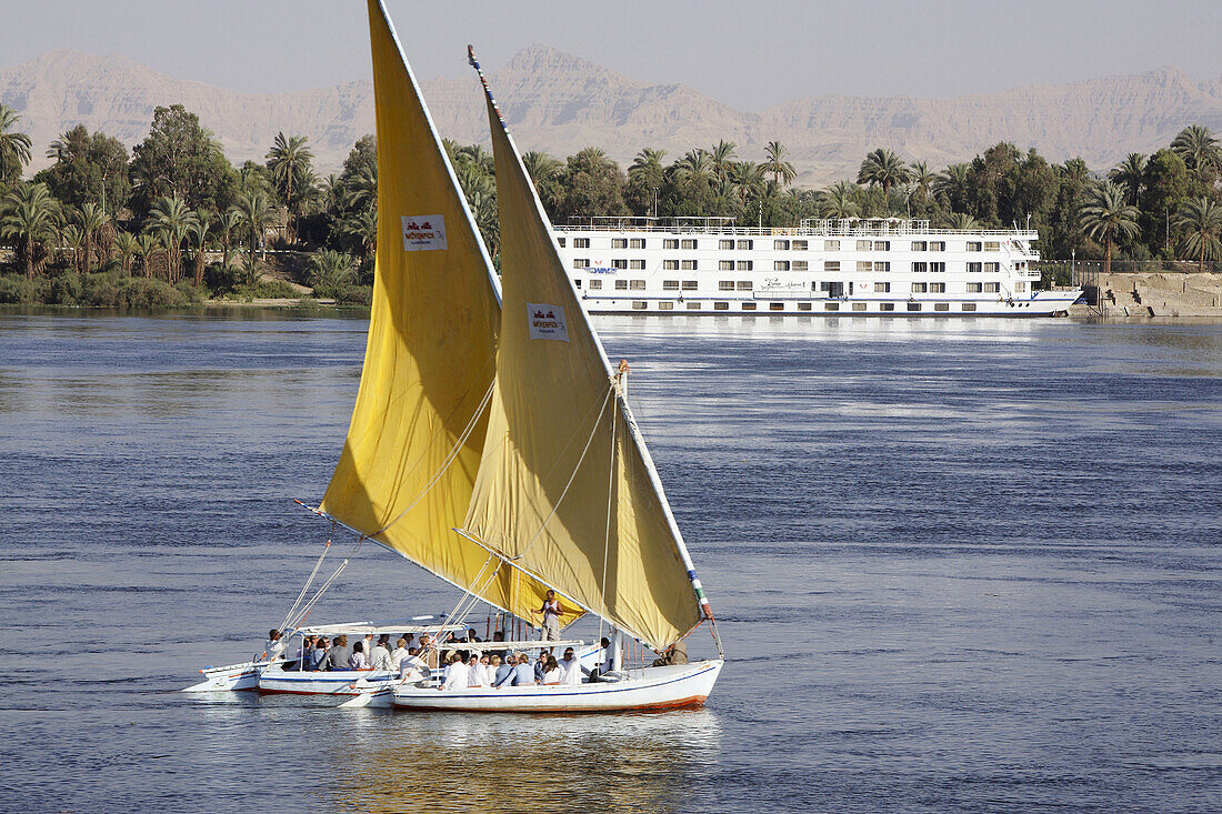 Egypt Upper Nile Fallujah near to Luxor Nile River