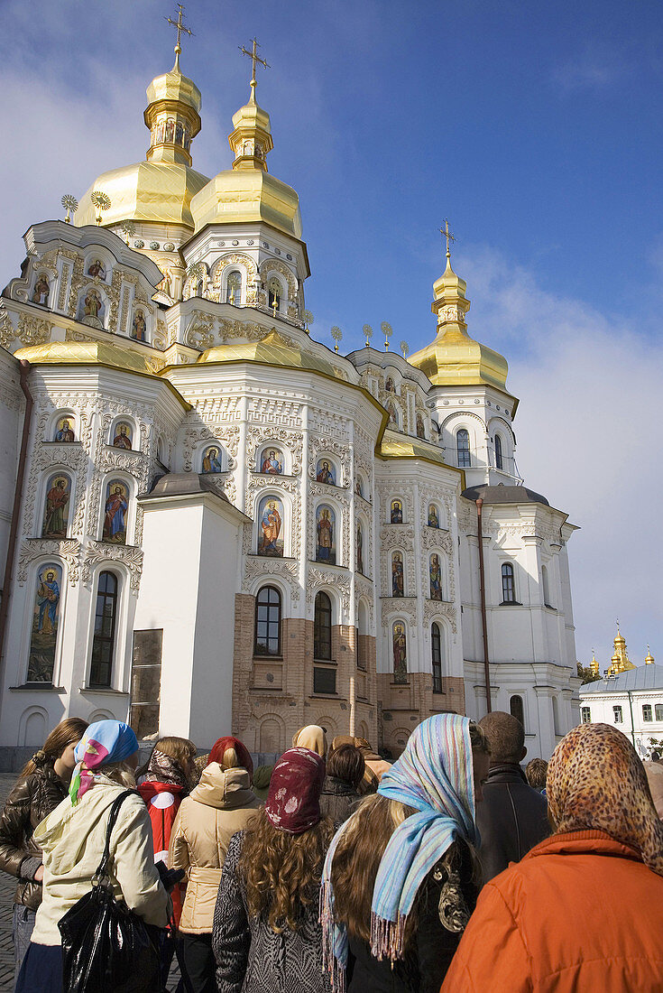 Ukraine Kiev Holy Dormition Cathedral of the Kiev Perchrsk Laura,  post 1991 reconstruction Unesco World Heritage Site