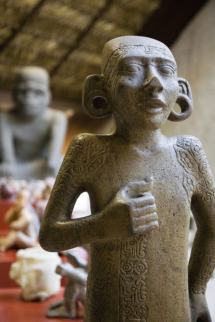 Mexico Tabasco Villahermosa La Venta Museum Huasteco Teenager sculpture