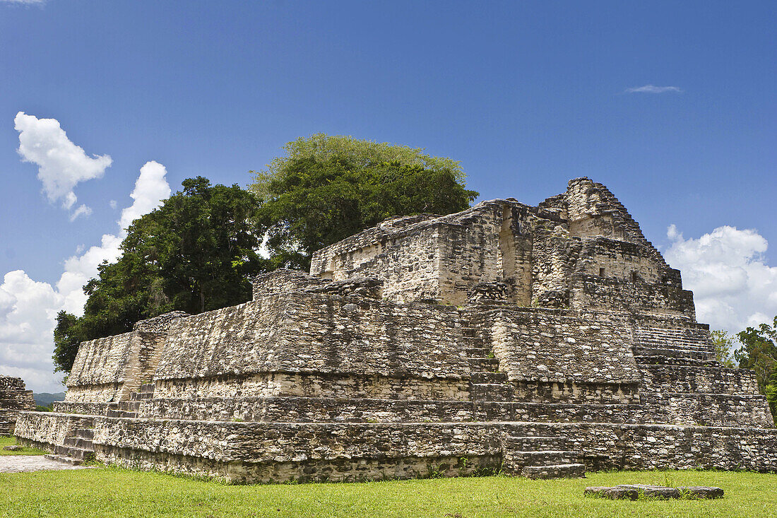 Maya ruin A6 at Caracol Archaeological Reserve in Belize