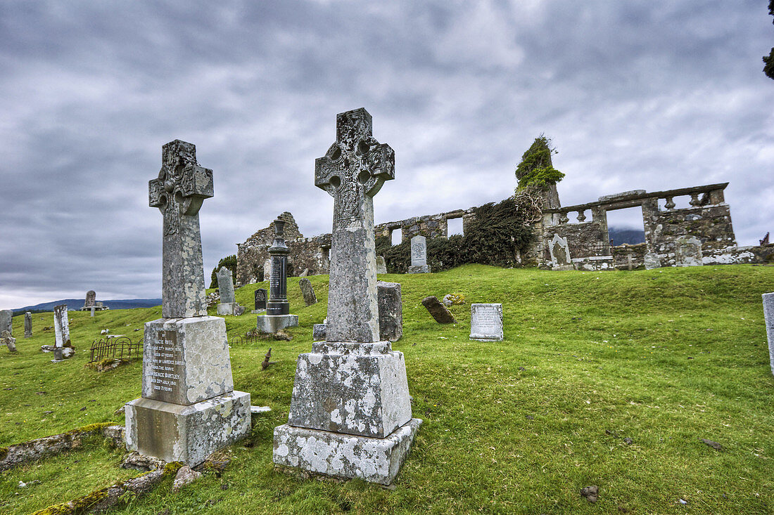 Cill Chriosd,  Christ´s Church,  in the valley of Strath Suardal,  Isle of Skye,  Scotland
