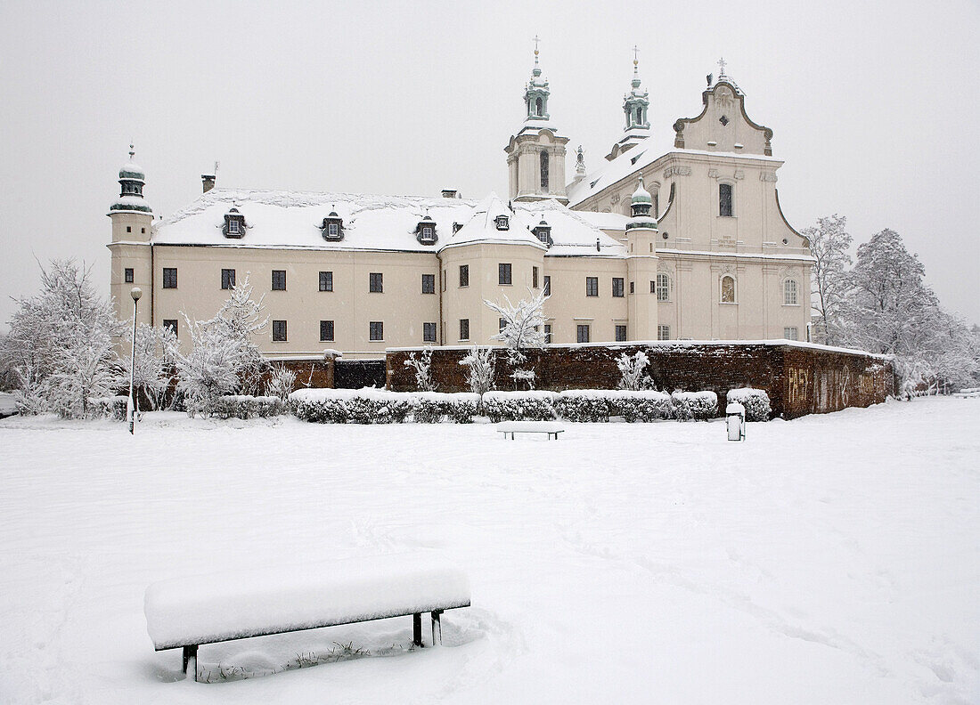 Poland Krakow On the Rock monastery winter