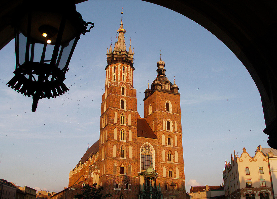 Poland Krakow St Mary´s Church at Main Market Square