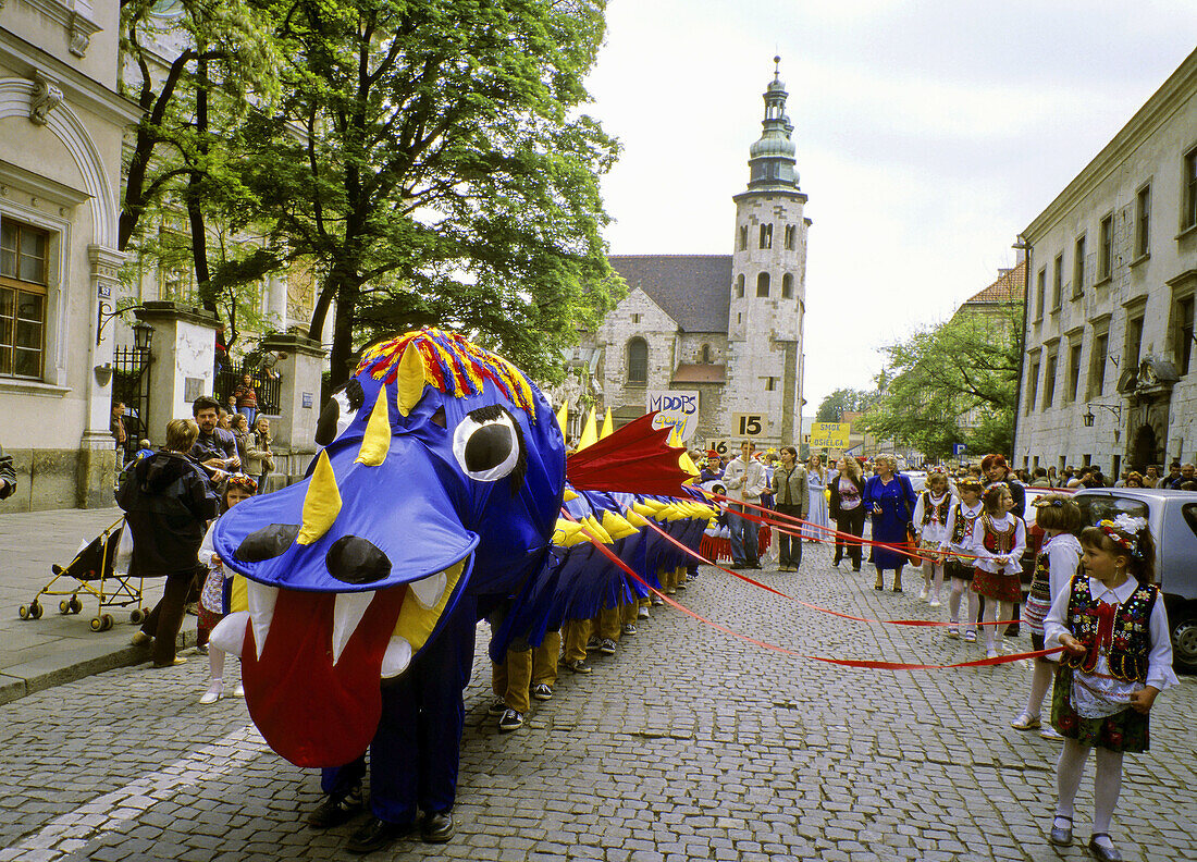 Poland Krakow Dragon Festival