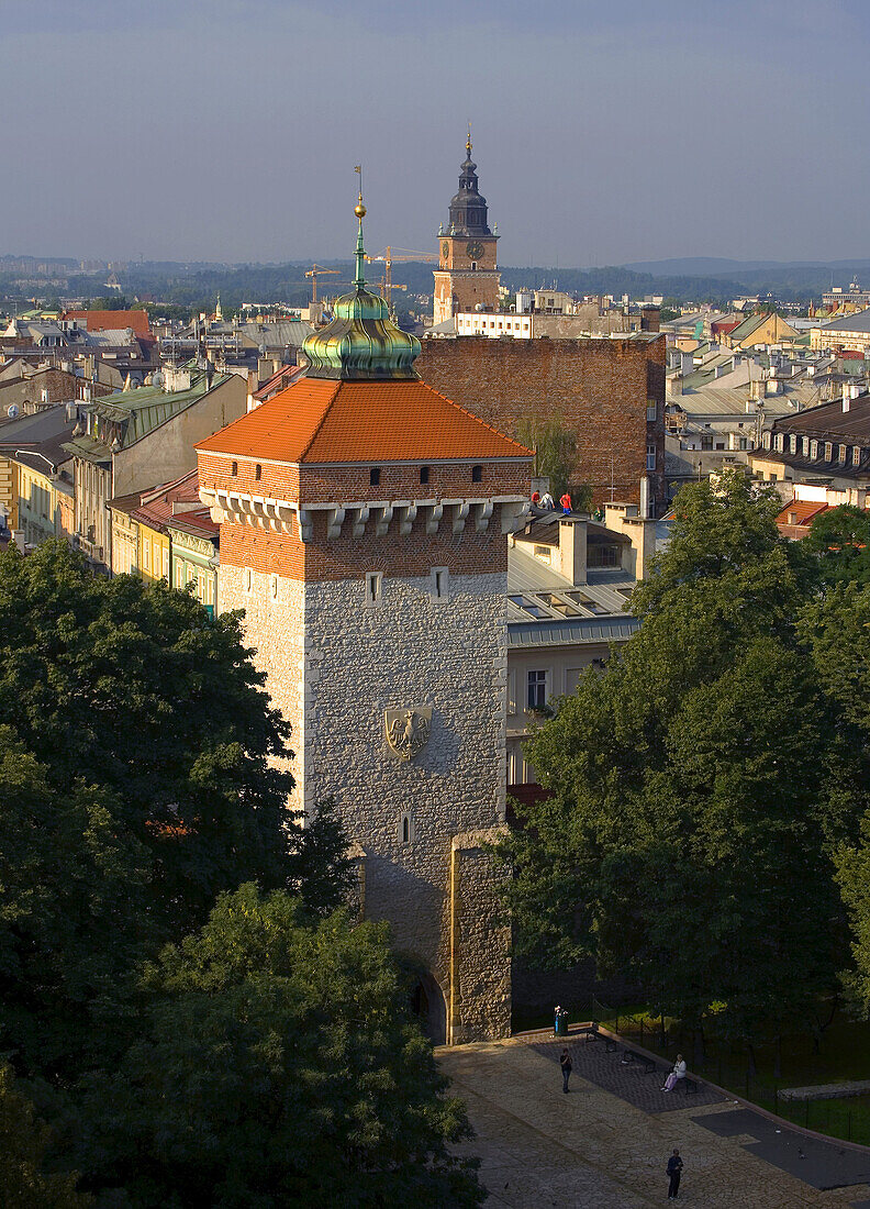 Poland,  Krakow,  St Florian´s Gate,  entrance to Old Town