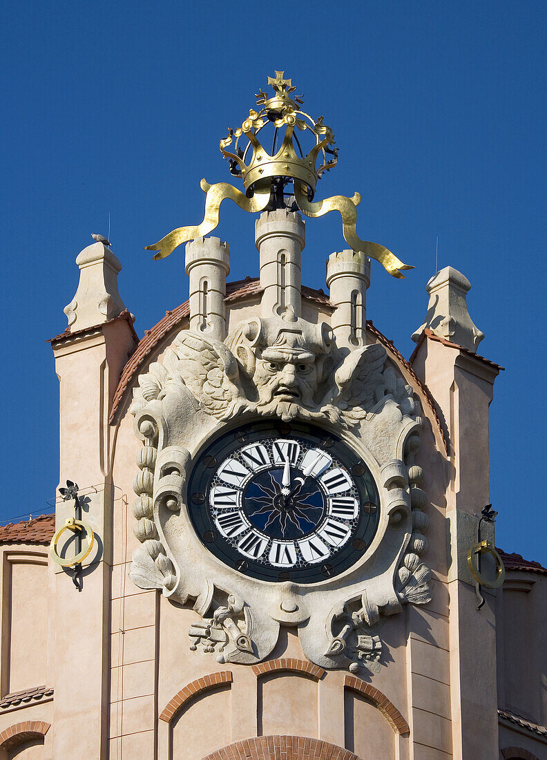 Poland Krakow clock detail