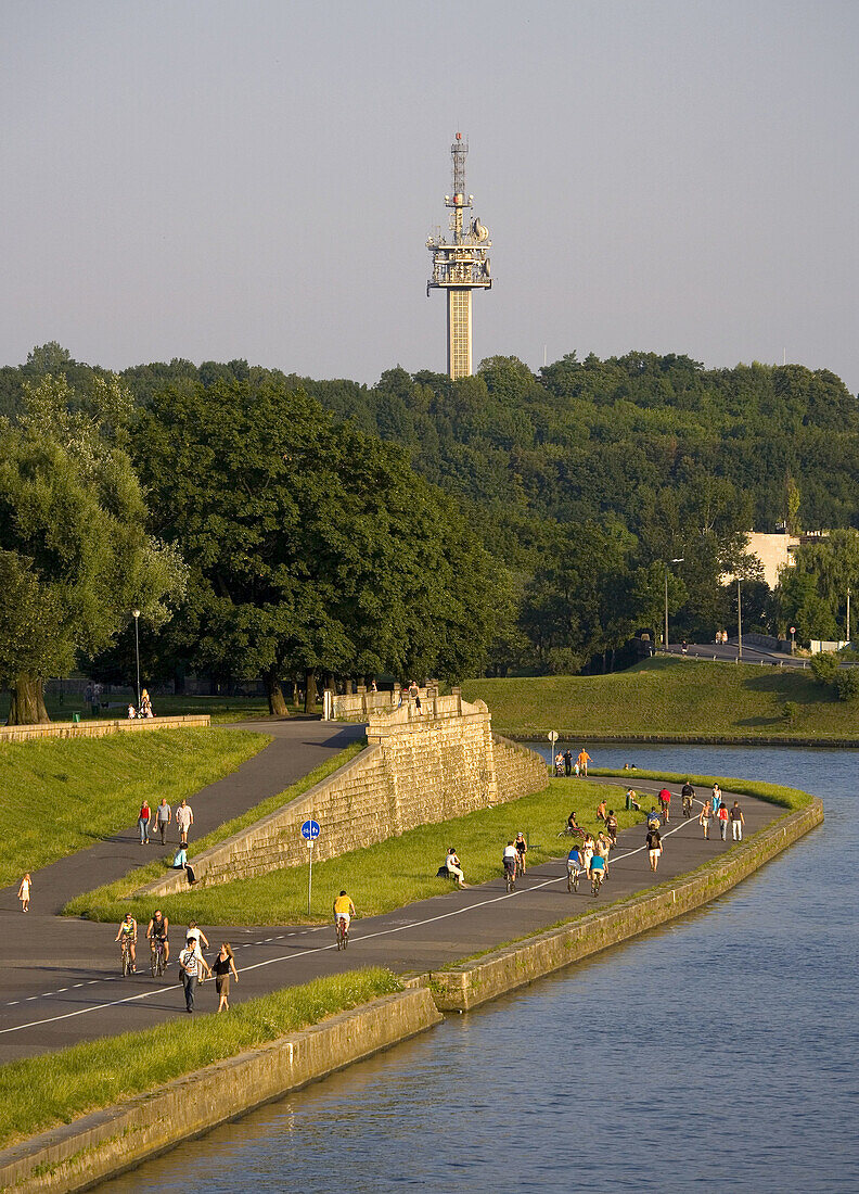 Poland,  Krakow,  by Vistula river